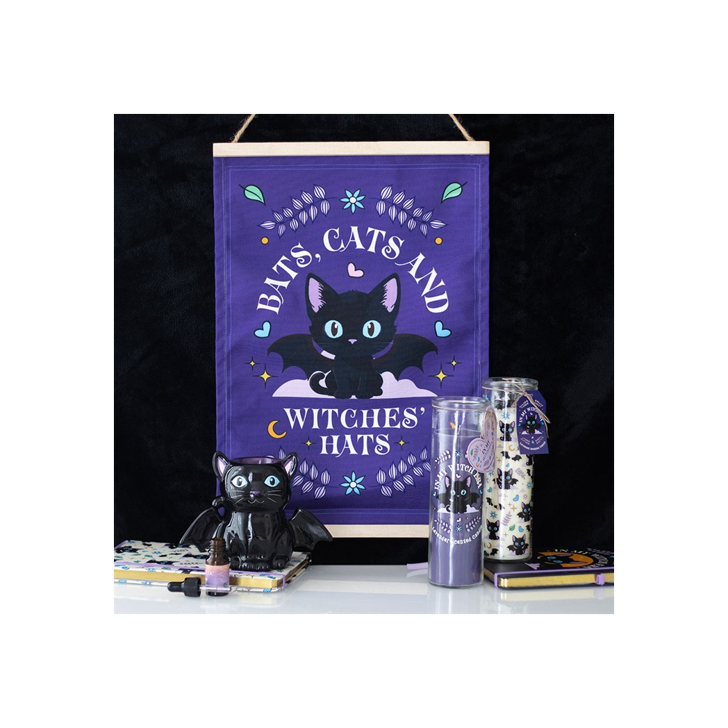 Cute and Creepy Bat Cat Oil Burner and Wax Warmer