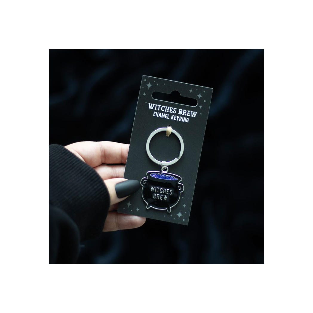 Witches Brew Cauldron Keyring