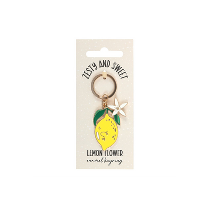 Lemon Flower Keyring
