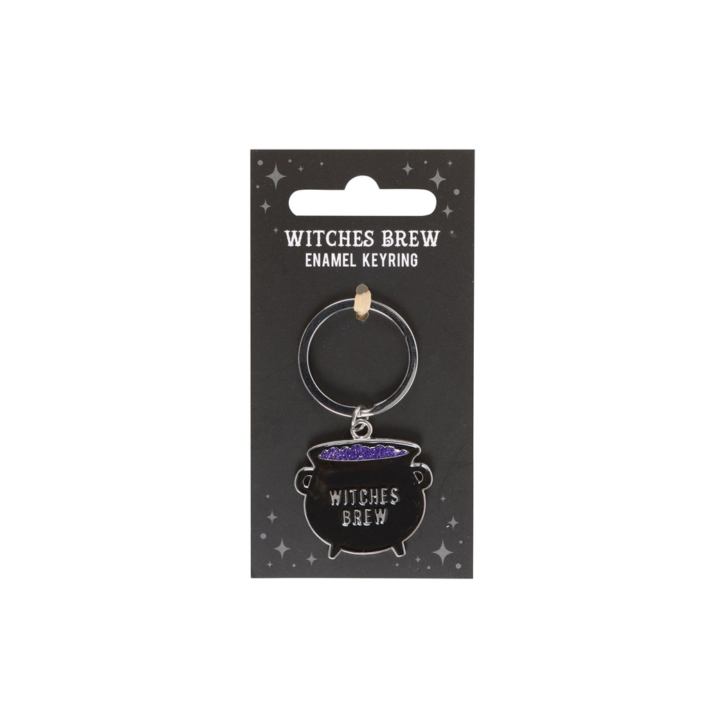 Witches Brew Cauldron Keyring