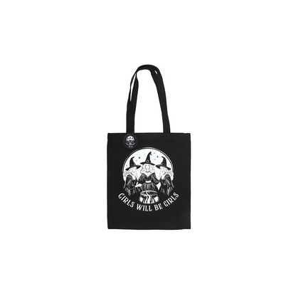 Girls Will Be Girls Witchy Polycotton Tote Bag