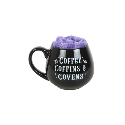 Coffee, Coffins & Covens Mug and Socks Set