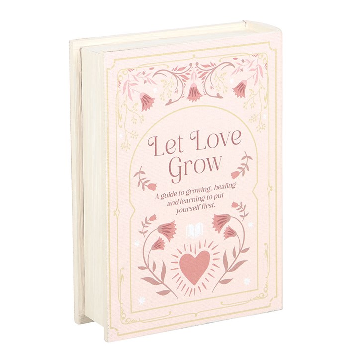 Pink Book Shaped Storage Box