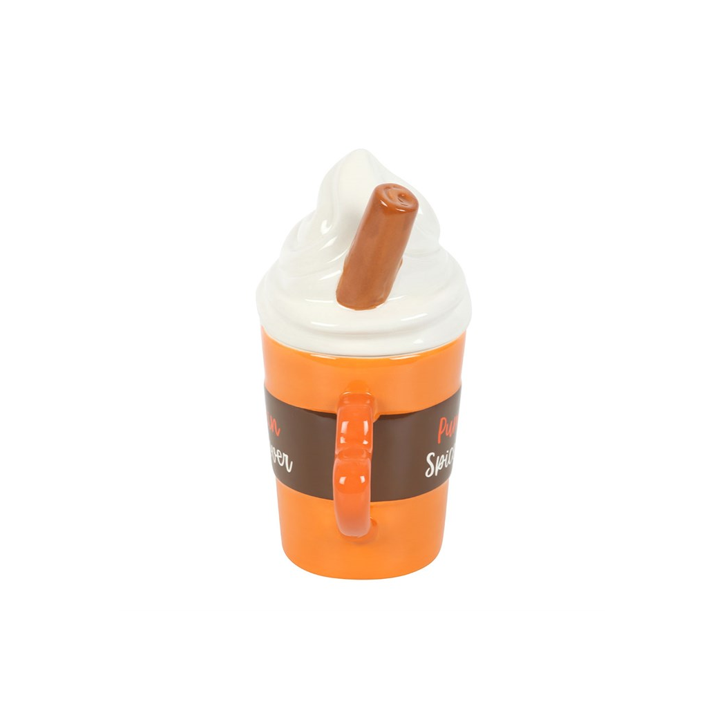 Pumpkin Spice Latte Shaped Lidded Mug