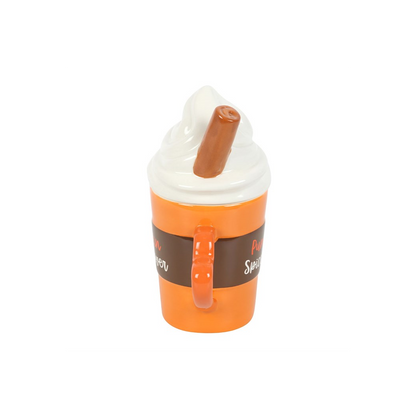 Pumpkin Spice Latte Shaped Lidded Mug