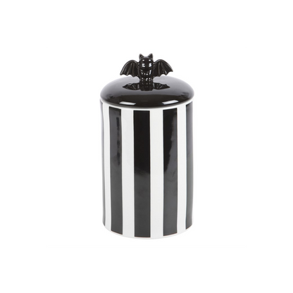 Striped Bat Storage Jar