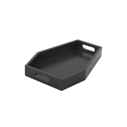 Plain Black Coffin Trinket Tray