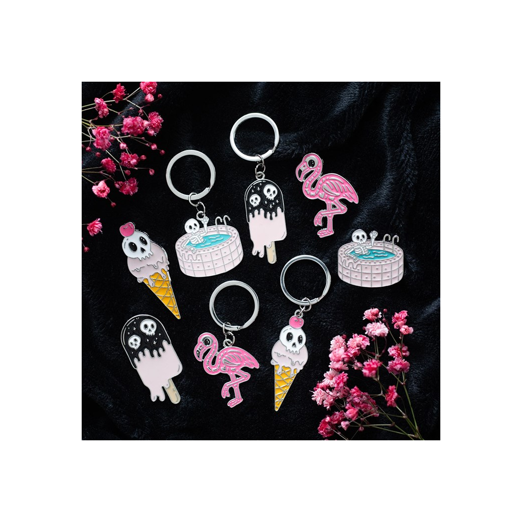 Freaking Melting Ice Cream Enamel Pin Badges