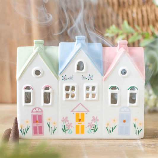 Pastel House Incense Cone Burner and Tealight Holder | So Pretty Homewares