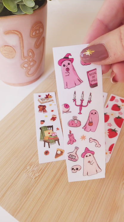 Pink Halloween Ghost Bookmark with Tassel - Cute Spooky Book Lover Gift 👻📚