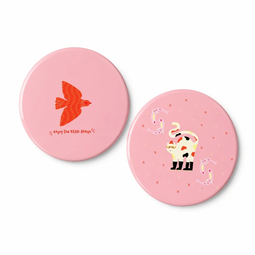 Cute Pink Drinks Coaster